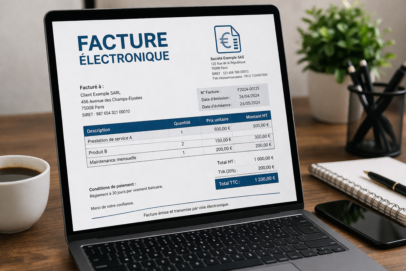 Facture electronique image